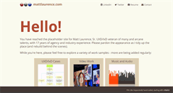 Desktop Screenshot of mattlaurence.com